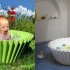 Kübel Sweet Cake grün: una vasca a forma di pirottino